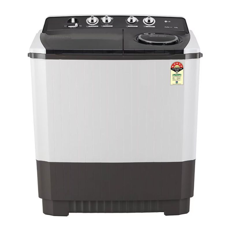 LG 9Kg Semi Automatic Top Load Washing Machine, Roller Jet Pulsator + Soak, Dark Gray - P9041SGAZ
